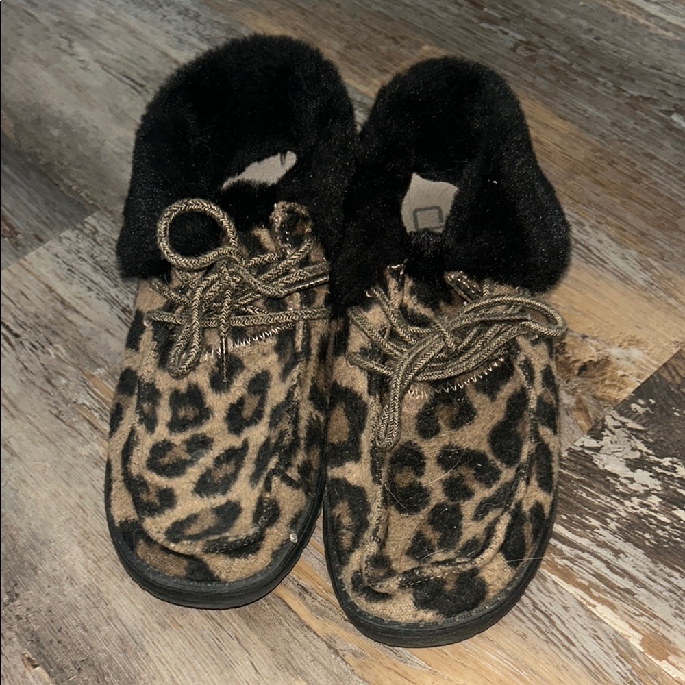 Hey Dude Leopard Print Women's Shoes